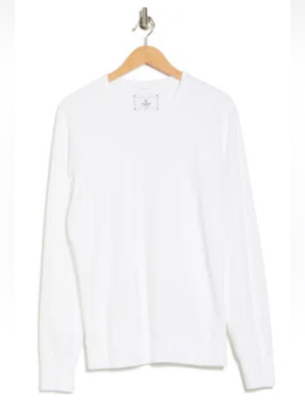 Reigning Champ Women’s White Long-Sleeve Terry Cloth Crewneck Top Small NEW